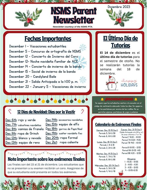 Dec. Newsletter